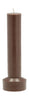 Villa Collection Hvils Pillar Candle ø 8 X 23 Cm, Brown