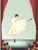 Vissevasse Ballerina Plakat, 15X21 Cm