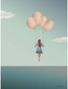 Vissevasse Balloon Dream Poster, 15x21 cm