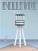 Vissevasse Bellevue Lifeguard Tower Poster, 15x21 cm
