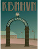 Vissevasse København Star Gate Poster, 15x21 cm