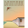 Vissevasse Denmark Beach Houses Poster, 50 X70 Cm