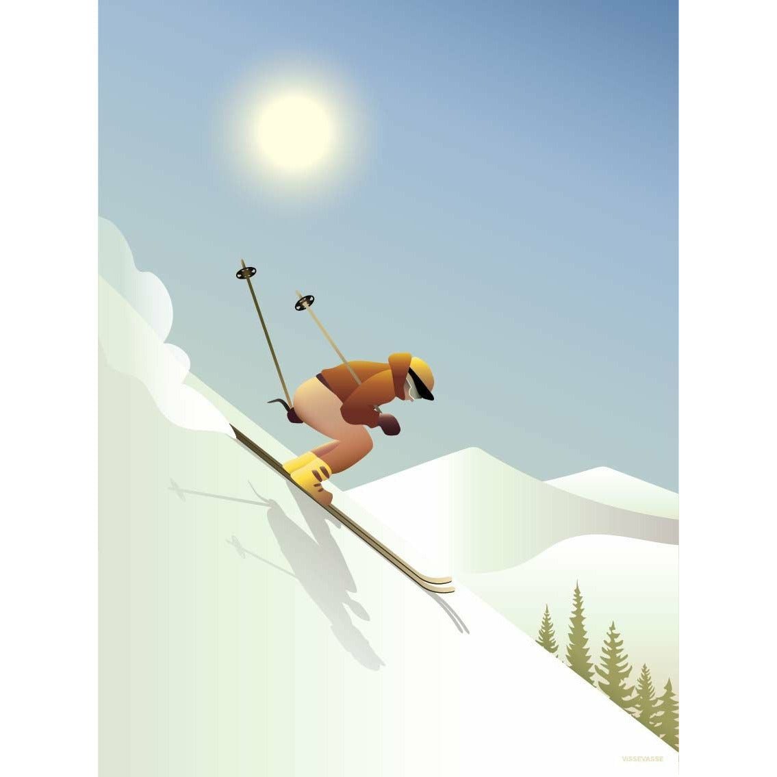 [product_category]-Vissevasse Downhill Skiing Poster, 15x21 Cm-Vissevasse-5713138108719-F-2021-087-S-VIS-1