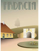 Vissevasse Fredericia City Gate Poster, 15x21 cm