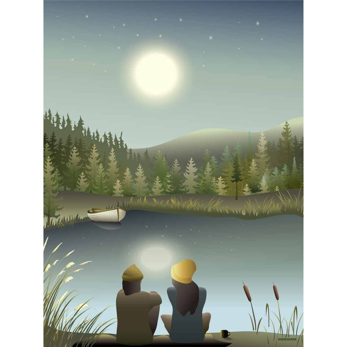 [product_category]-Vissevasse Moonlight With You Poster, 15x21 Cm-Vissevasse-5713138108818-F-2021-088-S-VIS-1