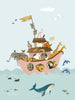 Vissevasse Noahs Ark Poster, 50x70 Cm