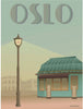 Vissevasse Oslo Avikiosken -plakat, 15x21 cm