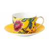 Wedgwood Wonderlust Yellow Tonquin Tekop 0,15L & Undercop I Gaveæske, Gul