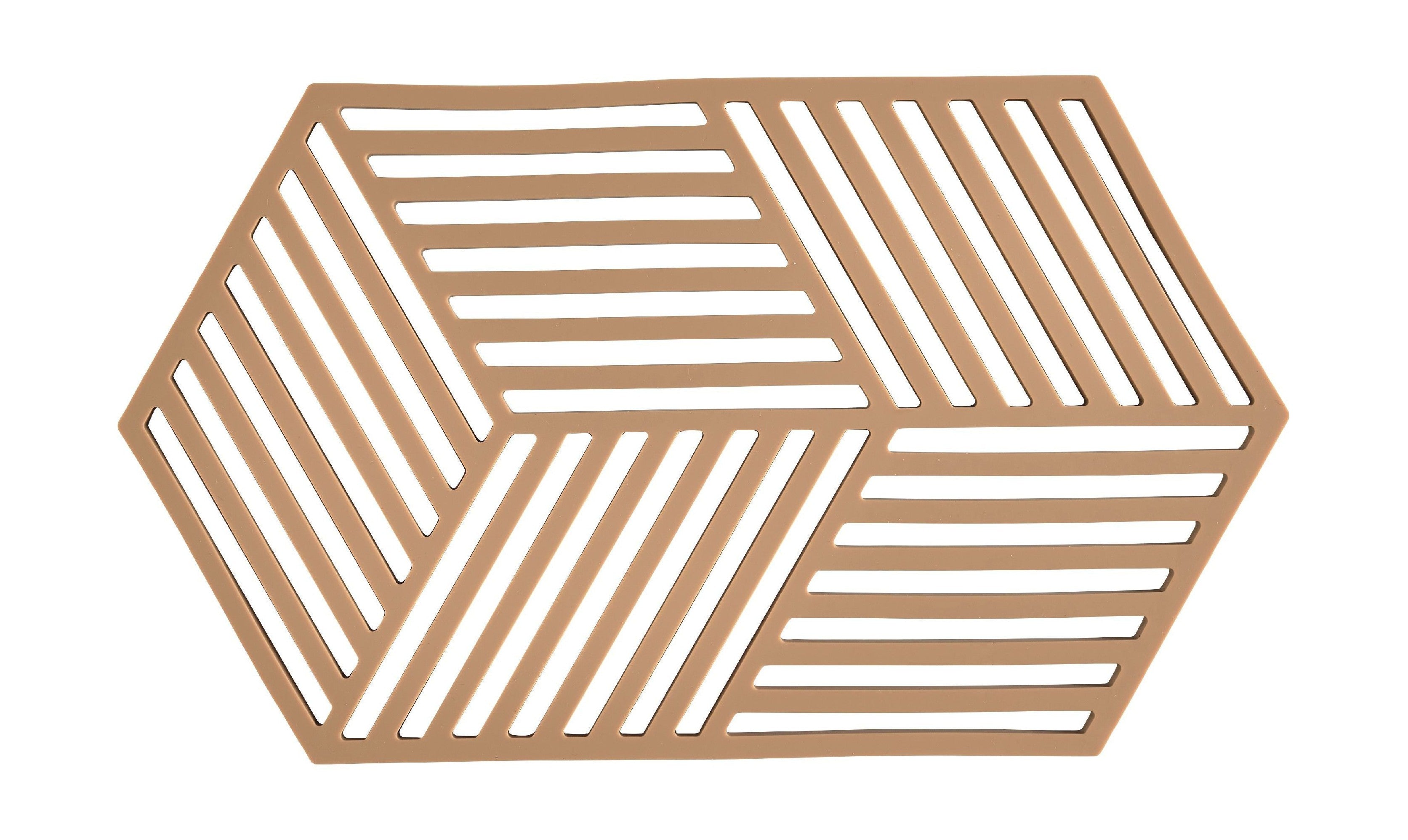 [product_category]-Zone Denmark Hexagon Trivet 24 X 14 X 0,9 Cm, Light Terracotta-Zone Denmark-5722000316169-31616-ZON-1