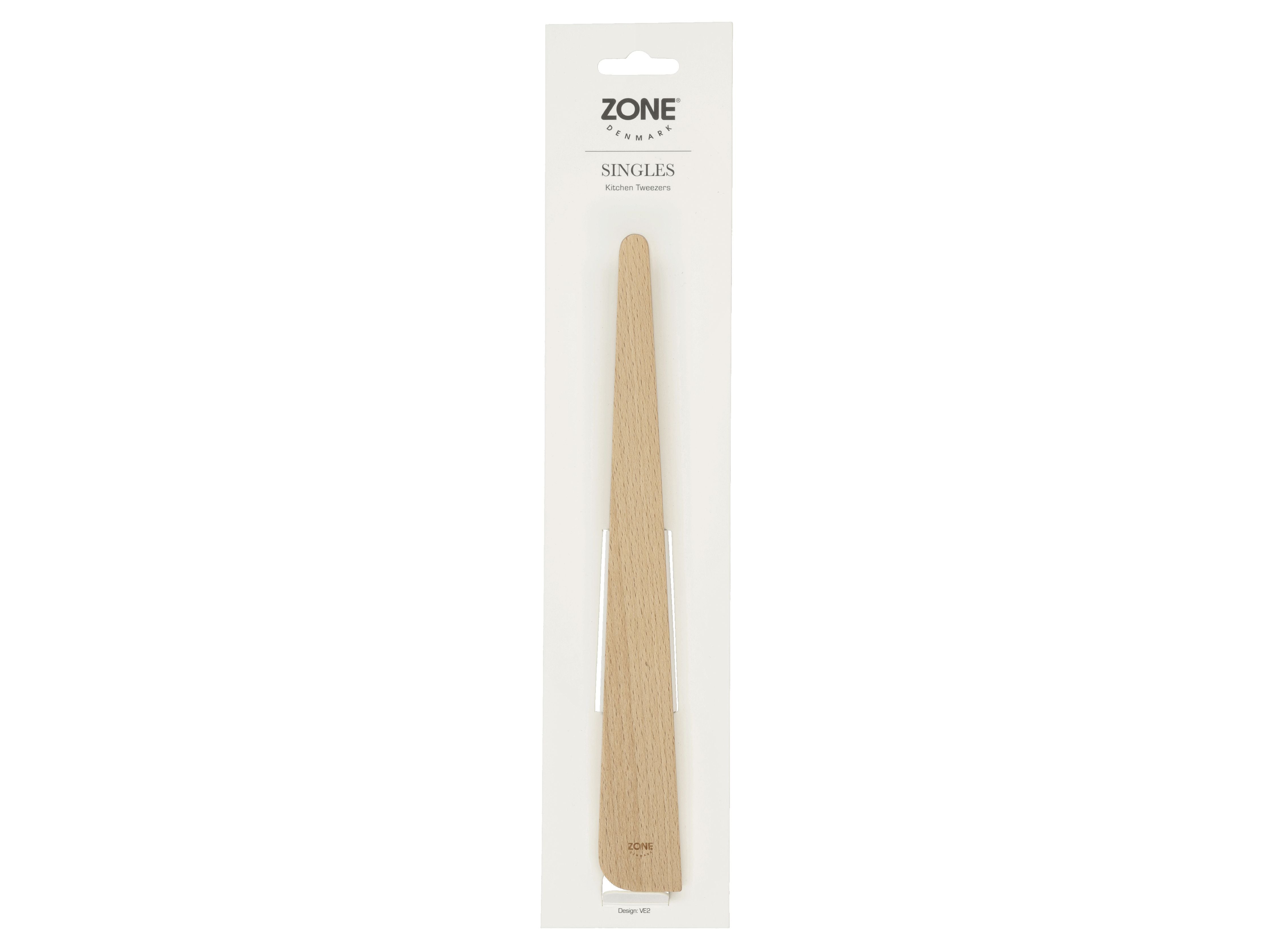 Zone Danmark Singles Kitchen Tweezers 26x3 cm Beech