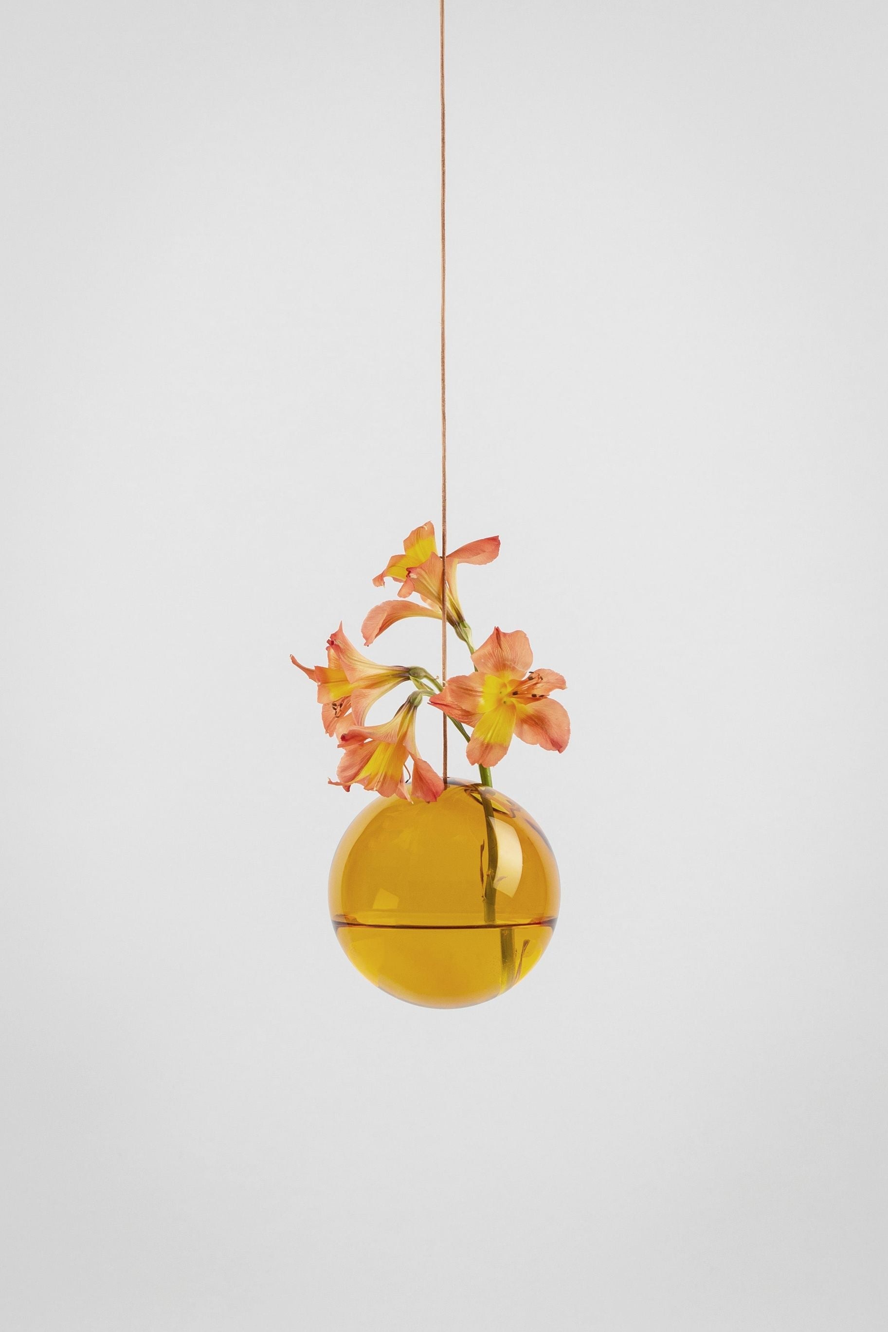 Studio About hængende blomsterboble vase -medium, Amber