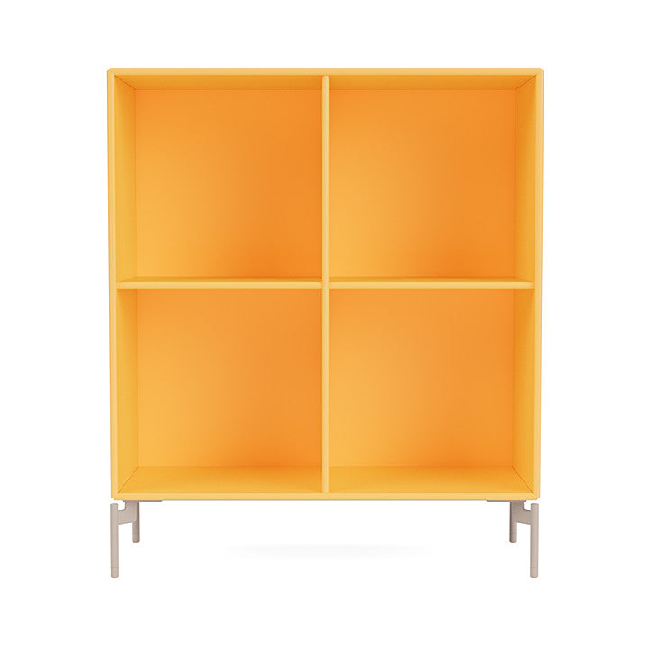 Montana Show Bookcase With Legs, Acacia/Mushroom