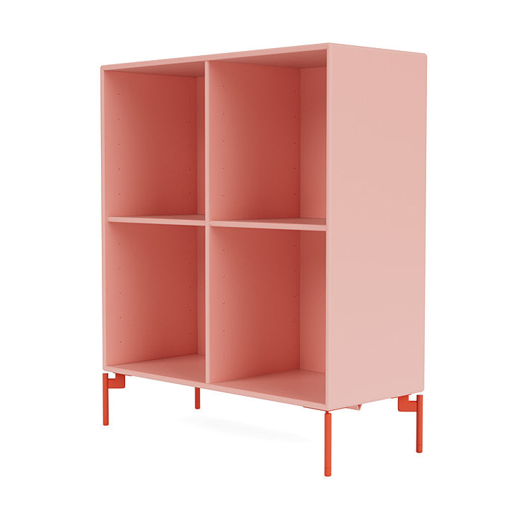 Montana Show Bookcase With Legs, Ruby/Rosehip