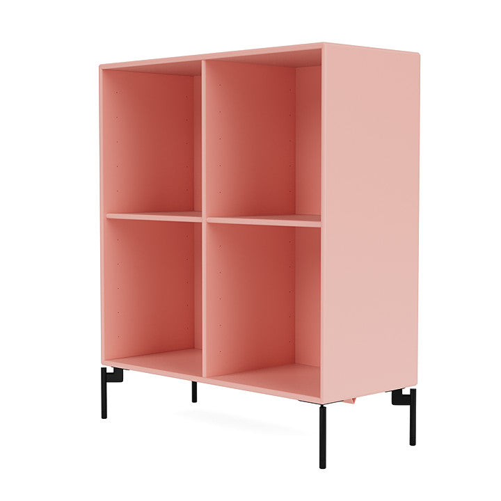 Montana Show Bookcase With Legs, Ruby/Black