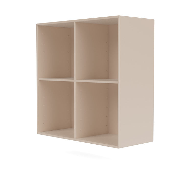 Montana Show Bookcase With Suspension Rail, Clay