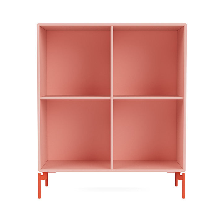 Montana Show Bookcase With Legs, Ruby/Rosehip