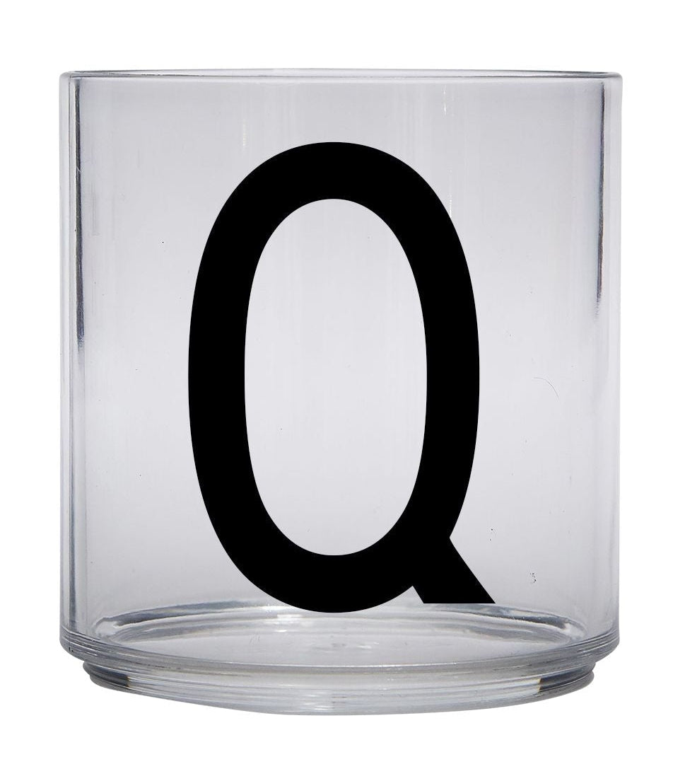 Design Letters Kids Personal Tritan Drinking Glass, Q
