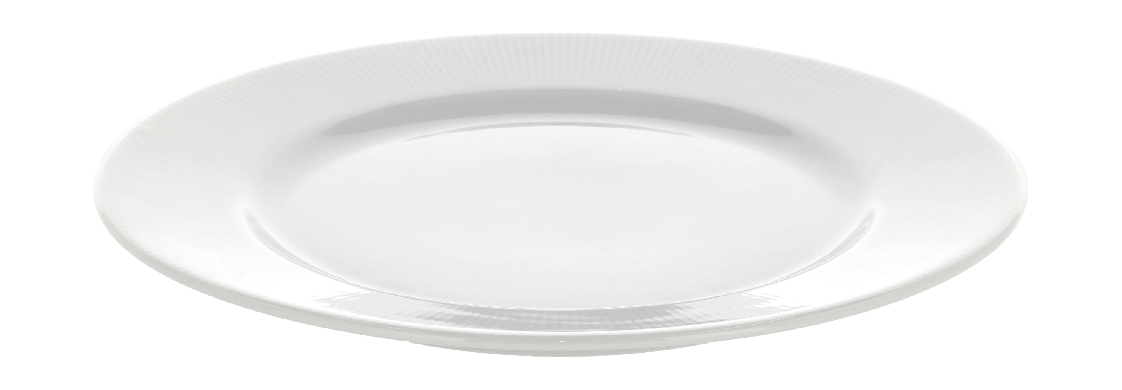 Pillivuyt Eventail Flat Plate med RIM Ø22 cm, hvid