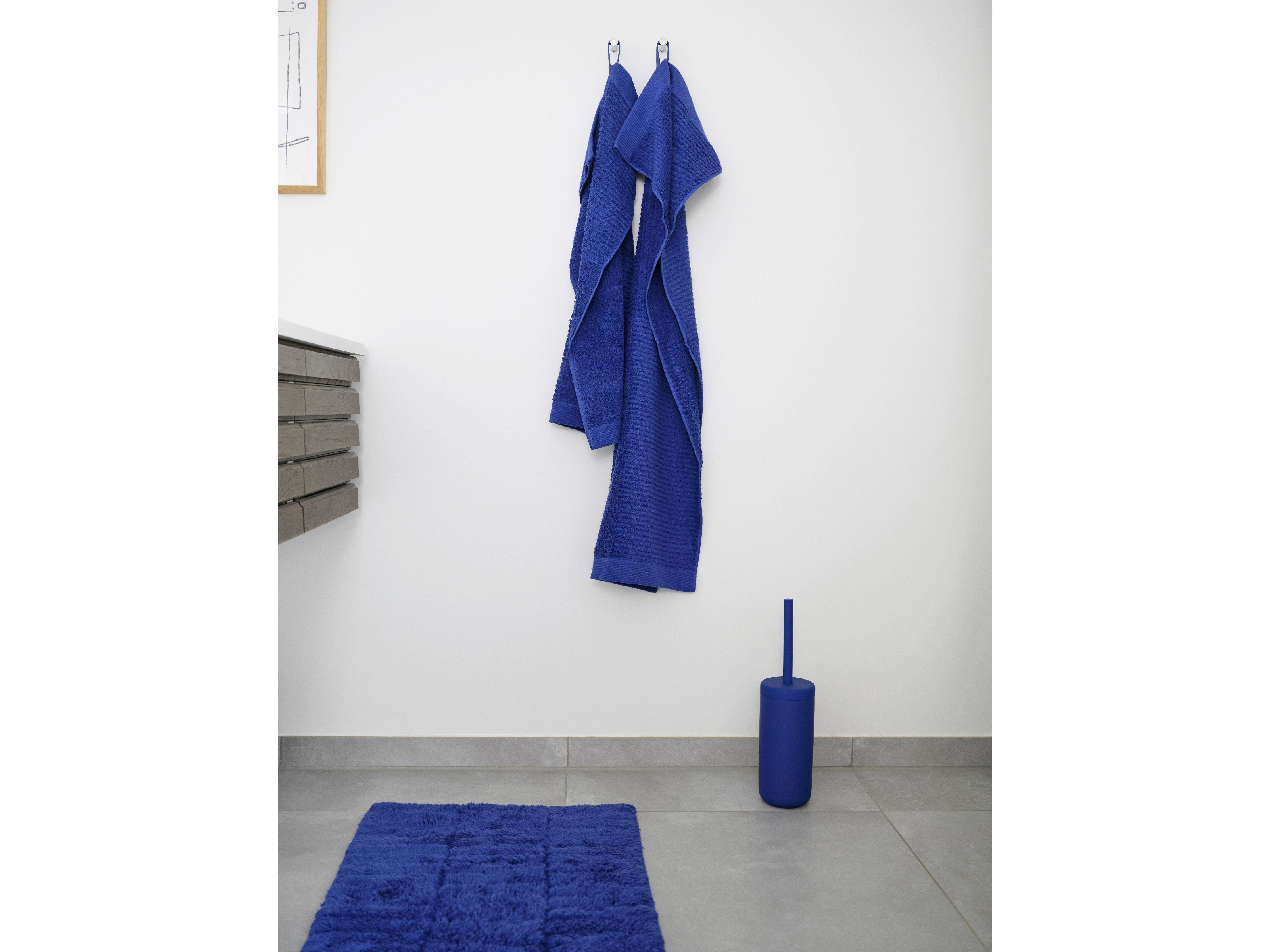 Zone Denmark Tiles Bath Mat 80 X 50 Cm, Indigo Blue