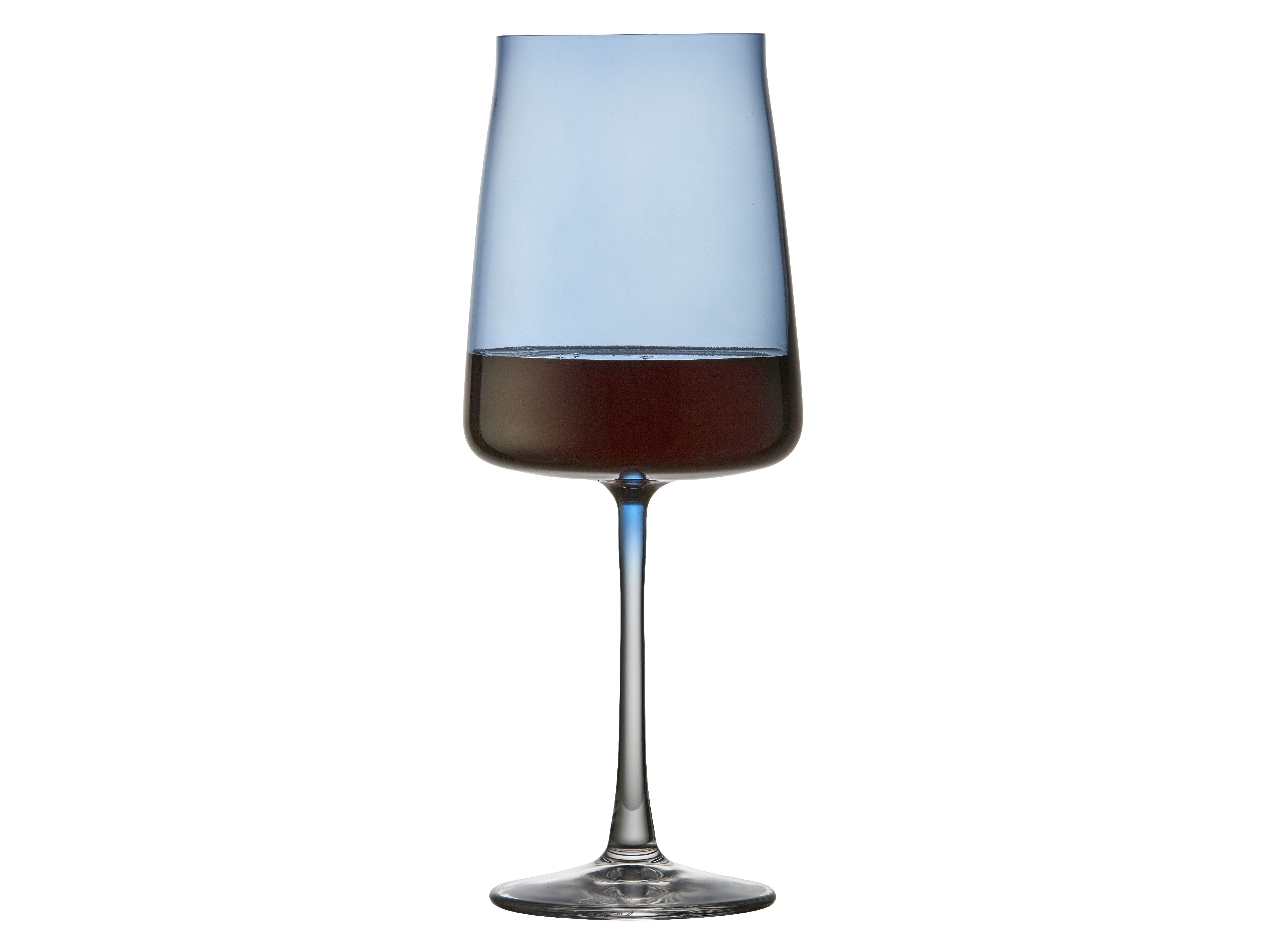 Lyngby Glas Krystal Zero Red Vine Glass 54 CL 4 stk, blå
