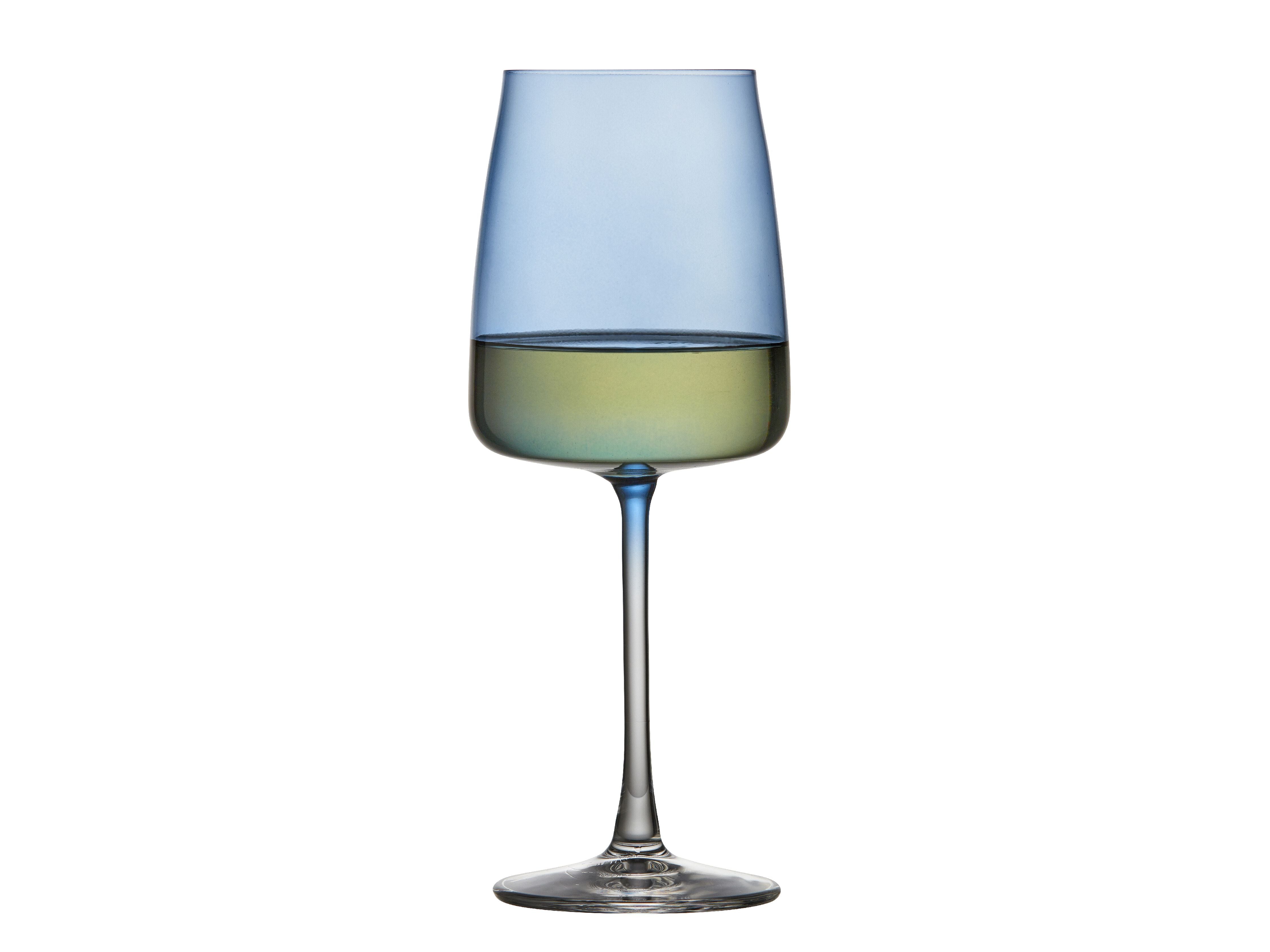 Lyngby Glas Krystal Zero White Wine Glass 43 CL 4 stk, blå