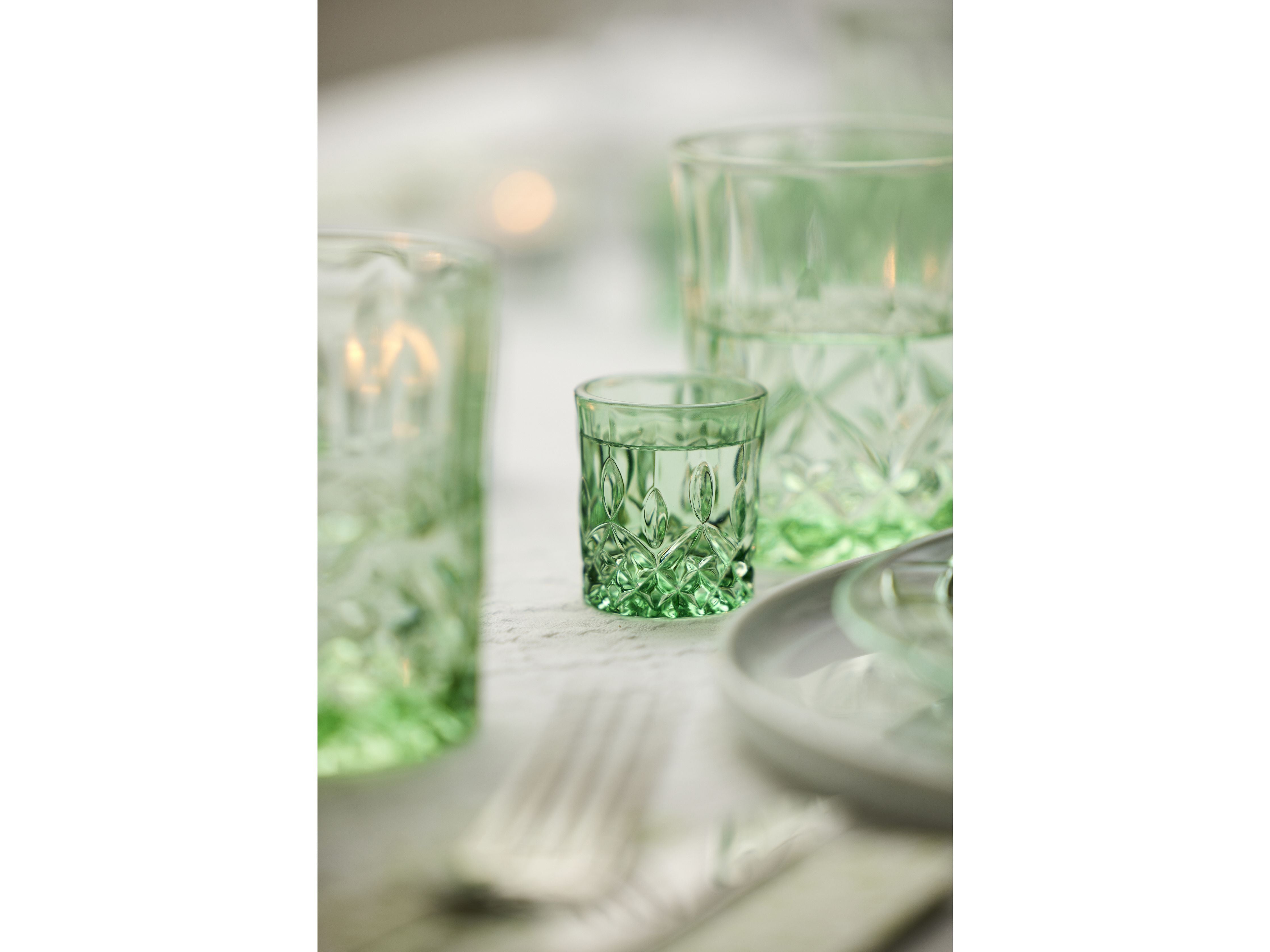 Lyngby Glas Sorrento Shot Glass 4 Cl 4 Pcs., Green