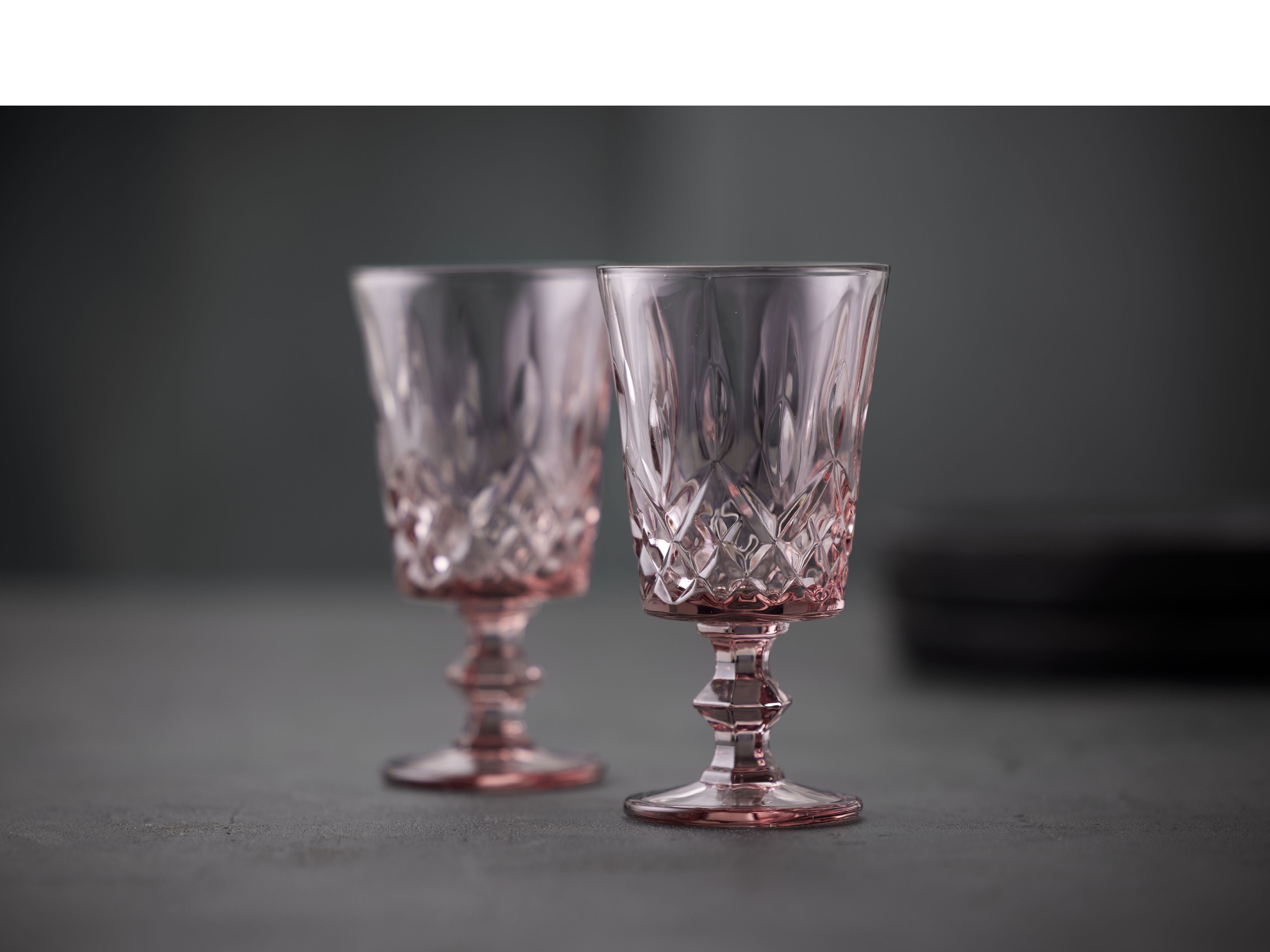 Lyngby Glas Sorrento Wine Glass 29 Cl 4 Pcs., Pink