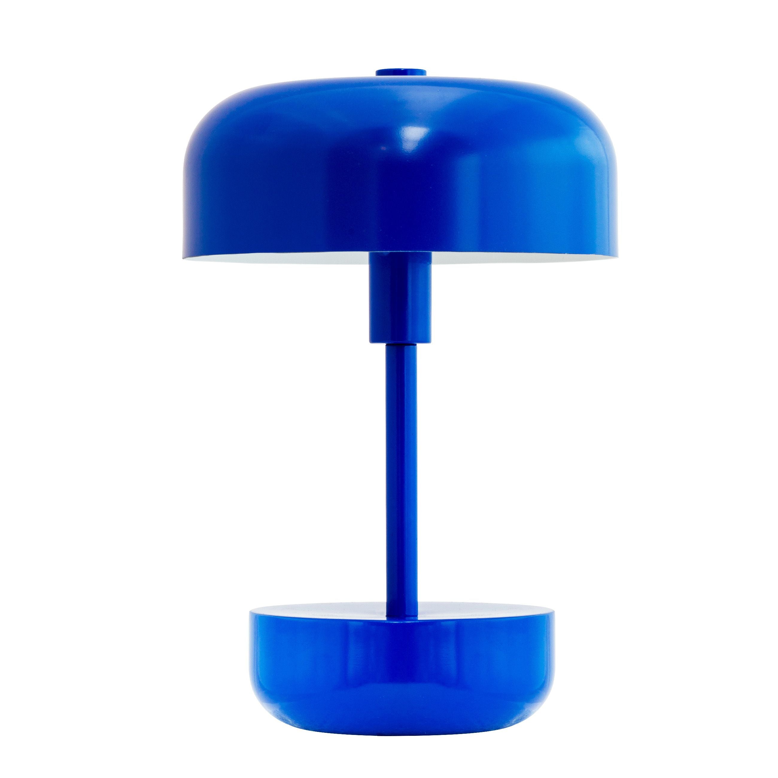 Dyberg Larsen Haipot oppladbar bordlampe, blå