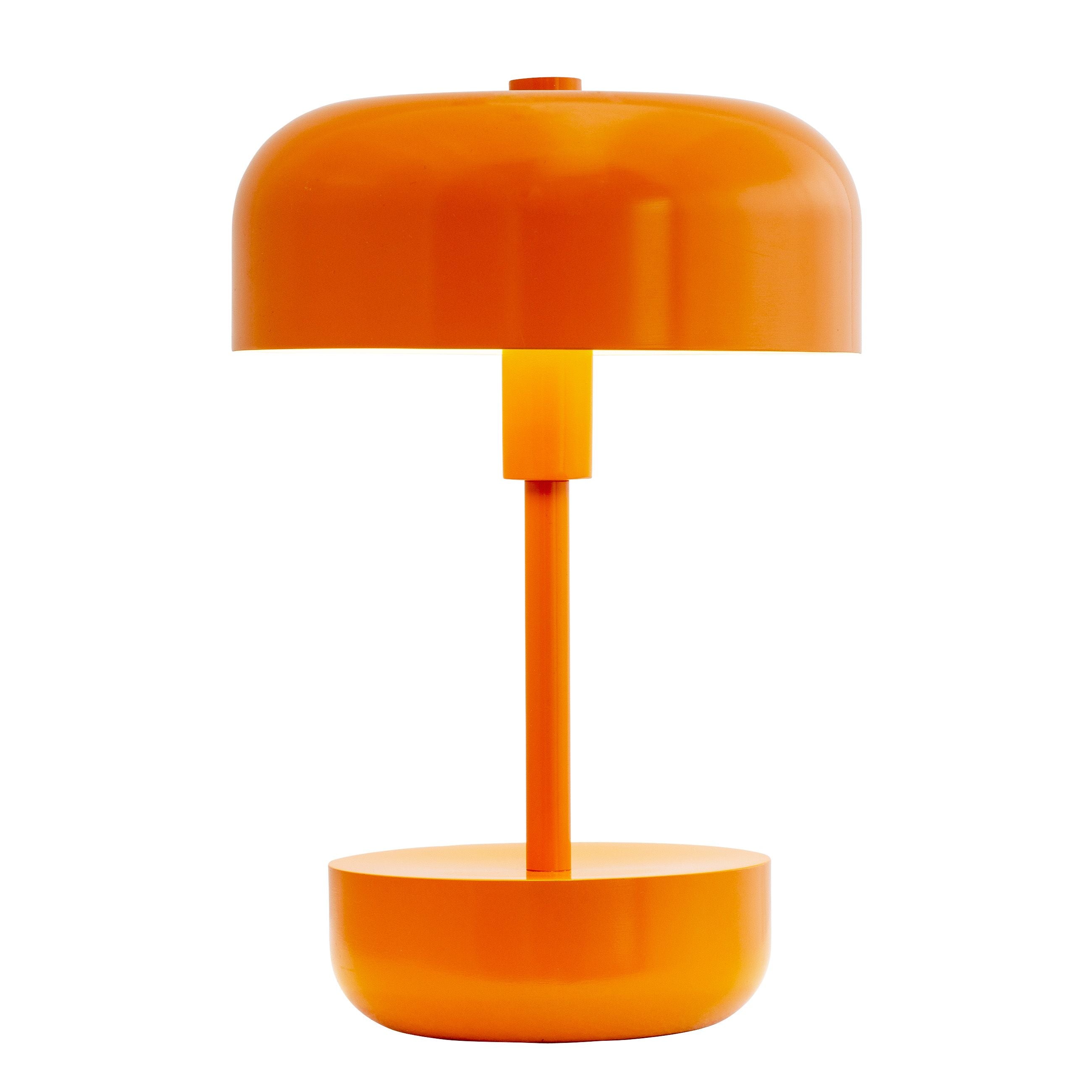 Dyberg Larsen Haipot oppladbar bordlampe, oransje