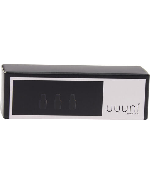 Uyuni Lighting Matrix Lysestage Mini Taper Connector 3 Stk., Mat Sort