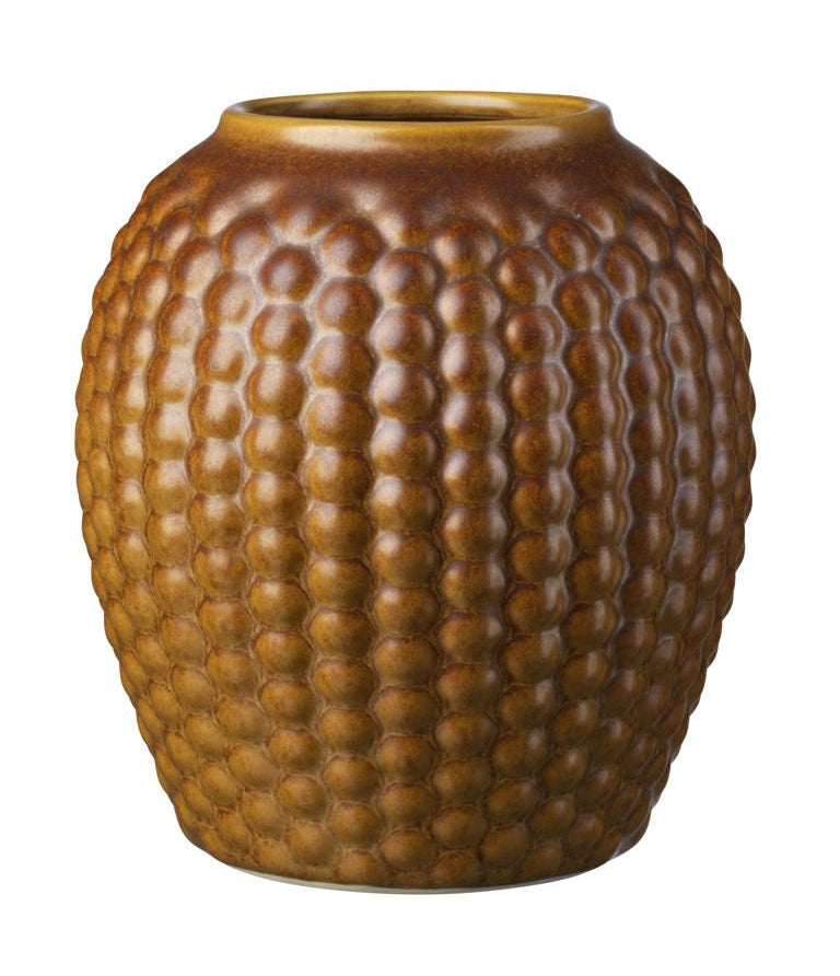FDB Møller S7 Lupine Vase Wide H: 19 cm, Golden Brown