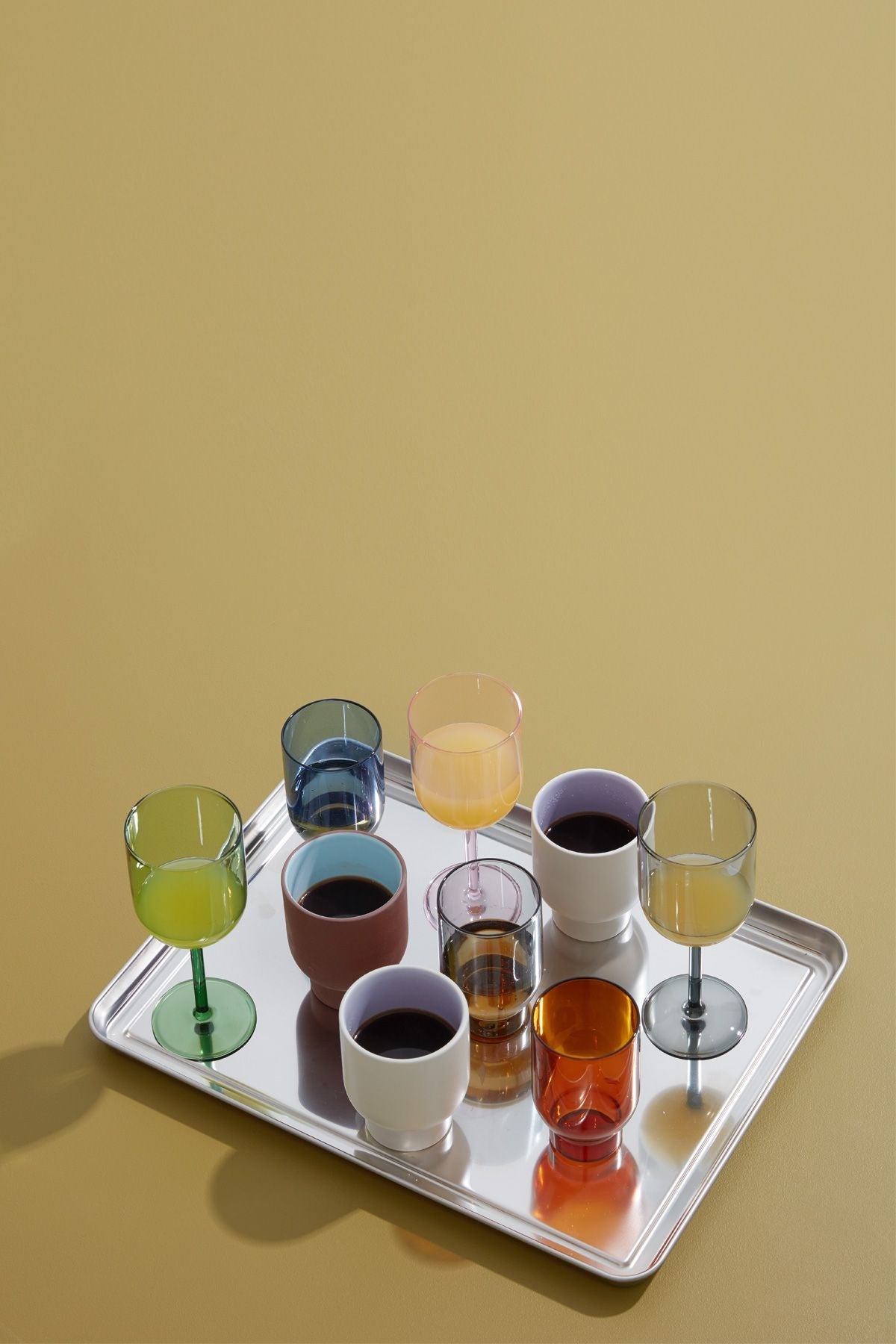 Studio About glasvareresæt med 2 vandbriller, Amber