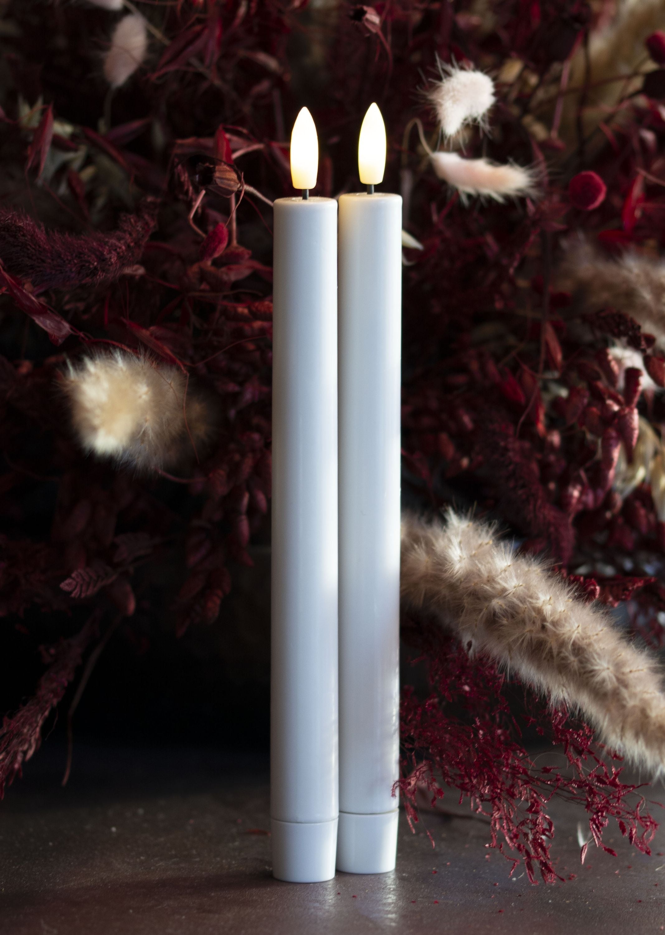 Sirius Sille genopladelig krone LED -lys 2 stk. Hvid Øxh 2,2x25 cm