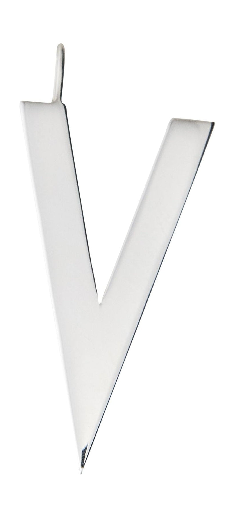 Design Letters til indledende halskæde 30 mm sølv, V