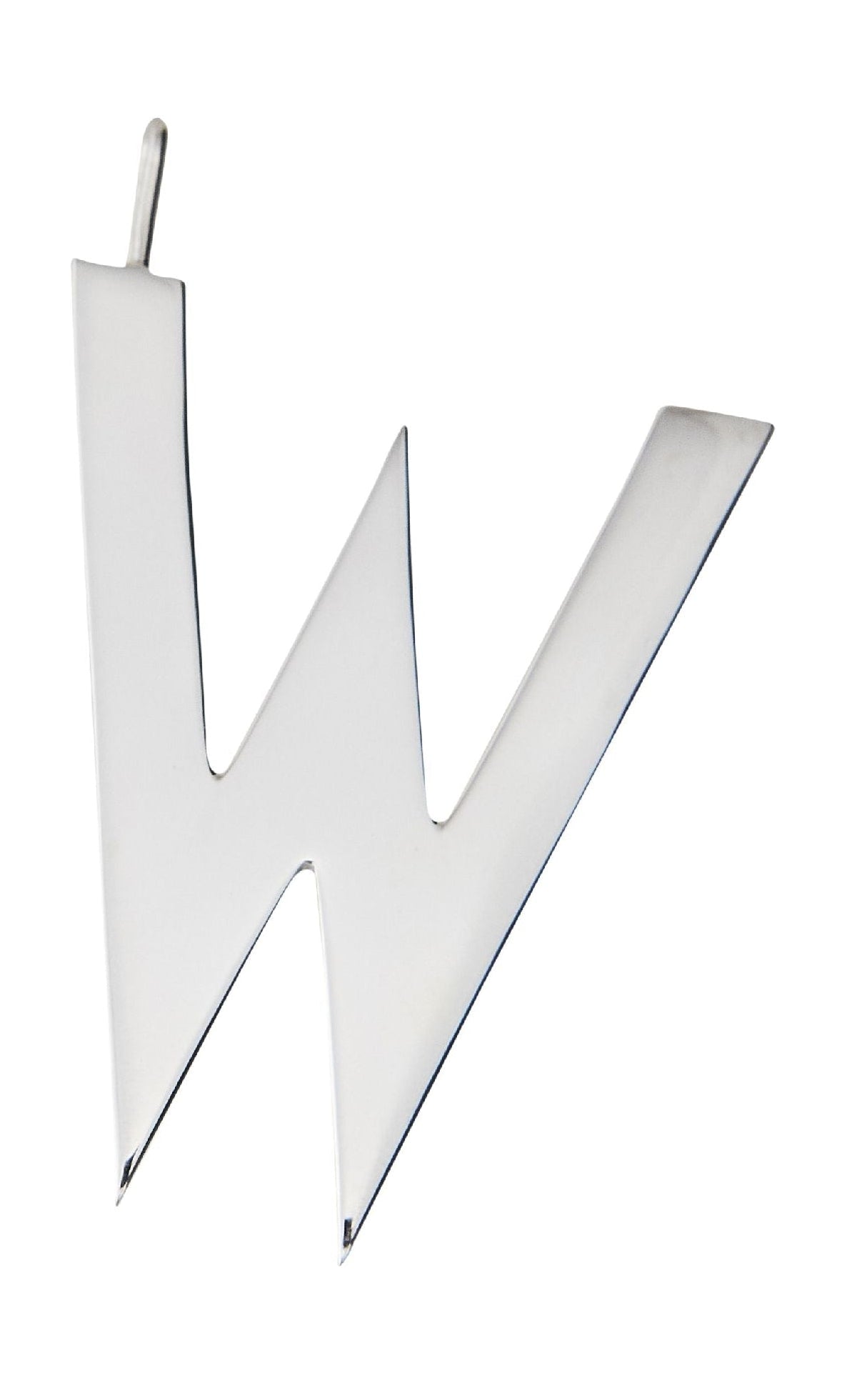 Design Letters til indledende halskæde 30 mm sølv, W