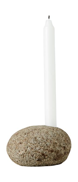 Muubs Valley Candle Holder, Gray/Natural