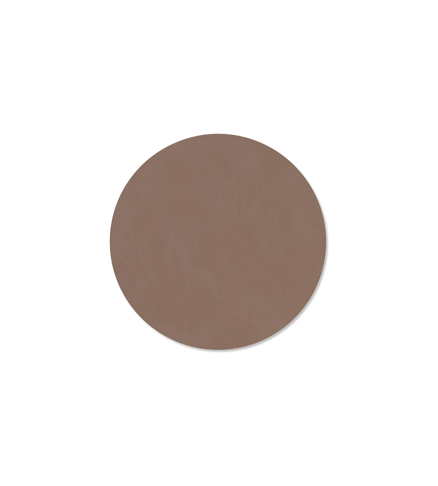 Lind Dna Table Mat Circle Small, Truffle