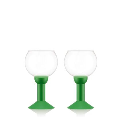 Bodum Oktett vinglas med plastbase 2 stk., Grøn