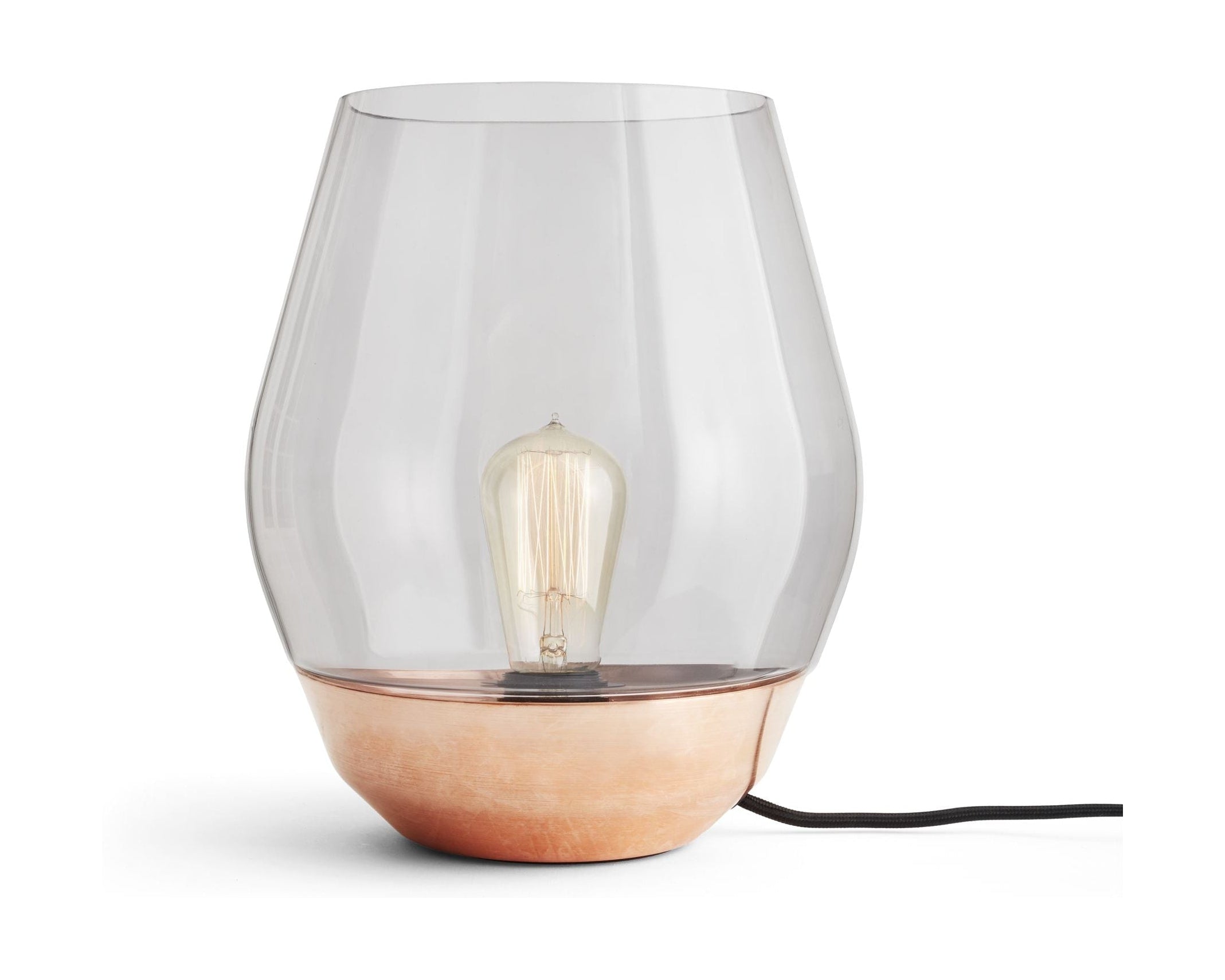 Nye Works Bowl Table Lamp Raw Copper, Røget