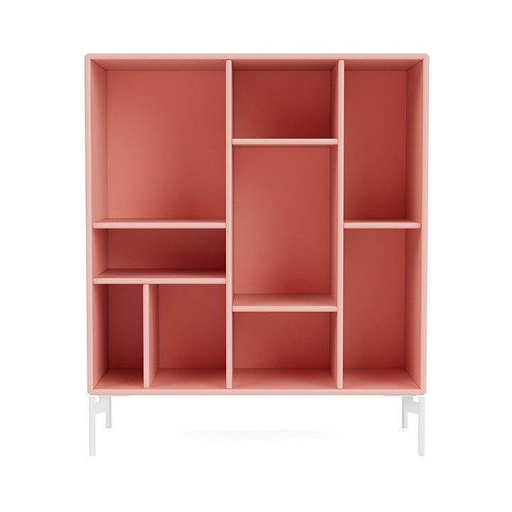 Montana Compile Decorative Shelf With Legs, Ruby/Snow White