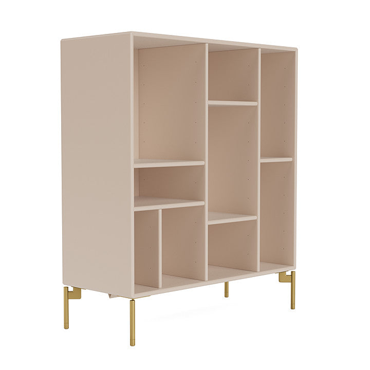 Montana Compile Decorative Shelf With Legs, Clay/Brass