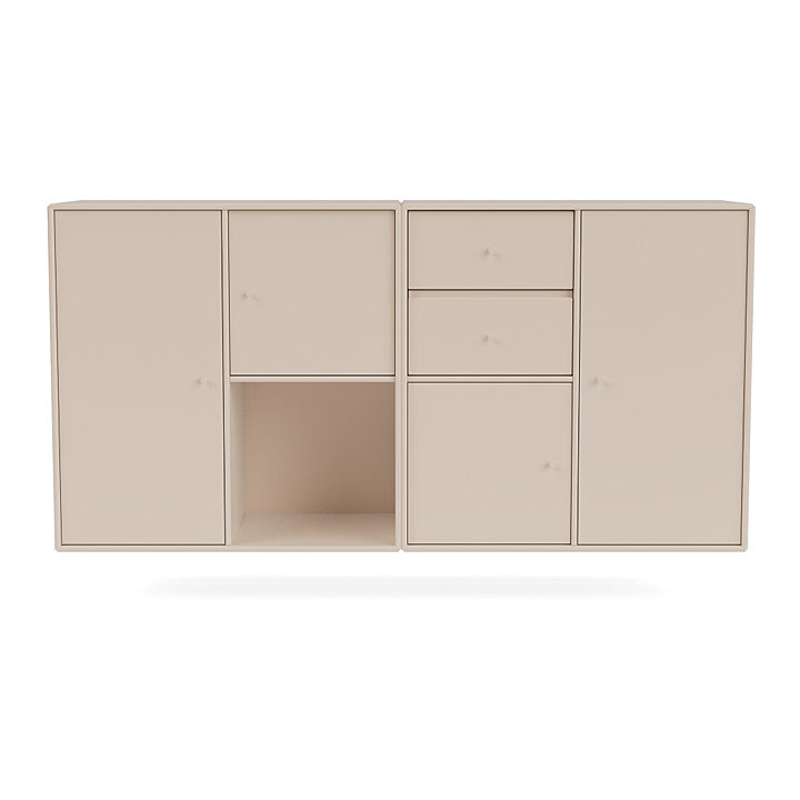 Montana Couple Sideboard With Suspension Rail, Clay