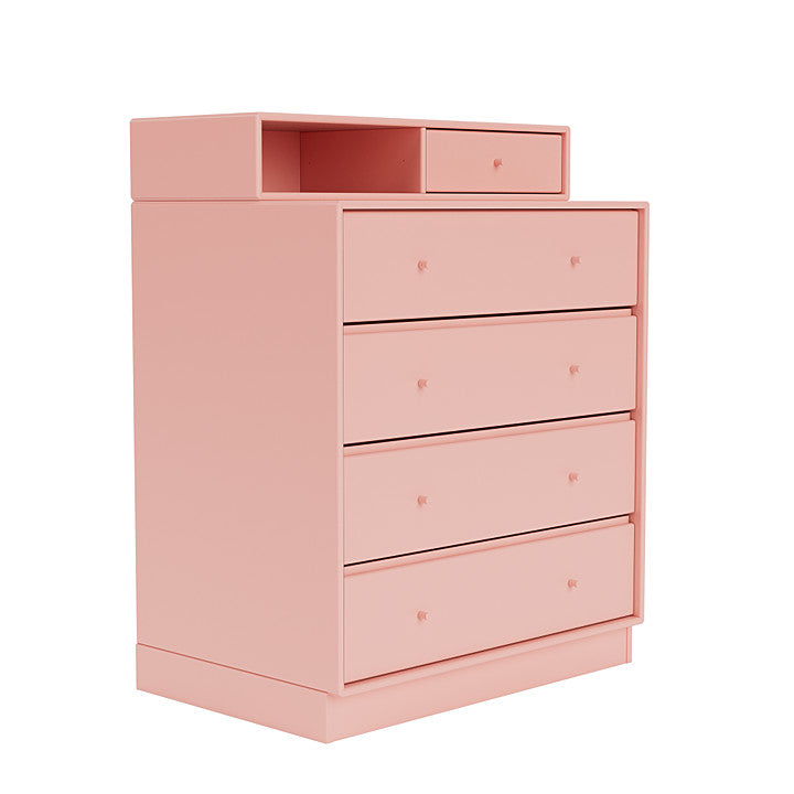 Montana Keep Chest Of Drawers With 7 Cm Plinth, Ruby