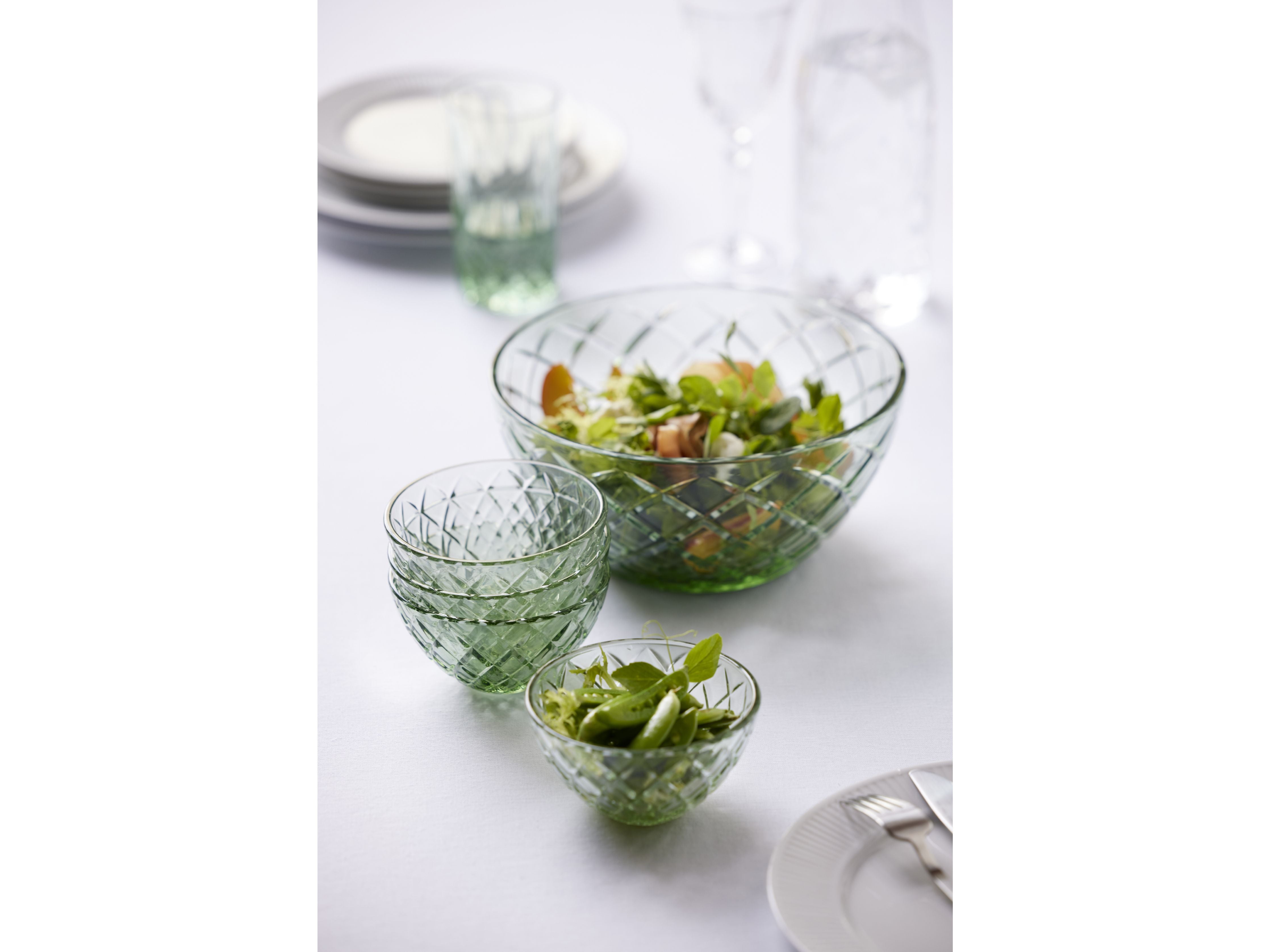 Lyngby Glas Sorrento Salatskål, Grøn
