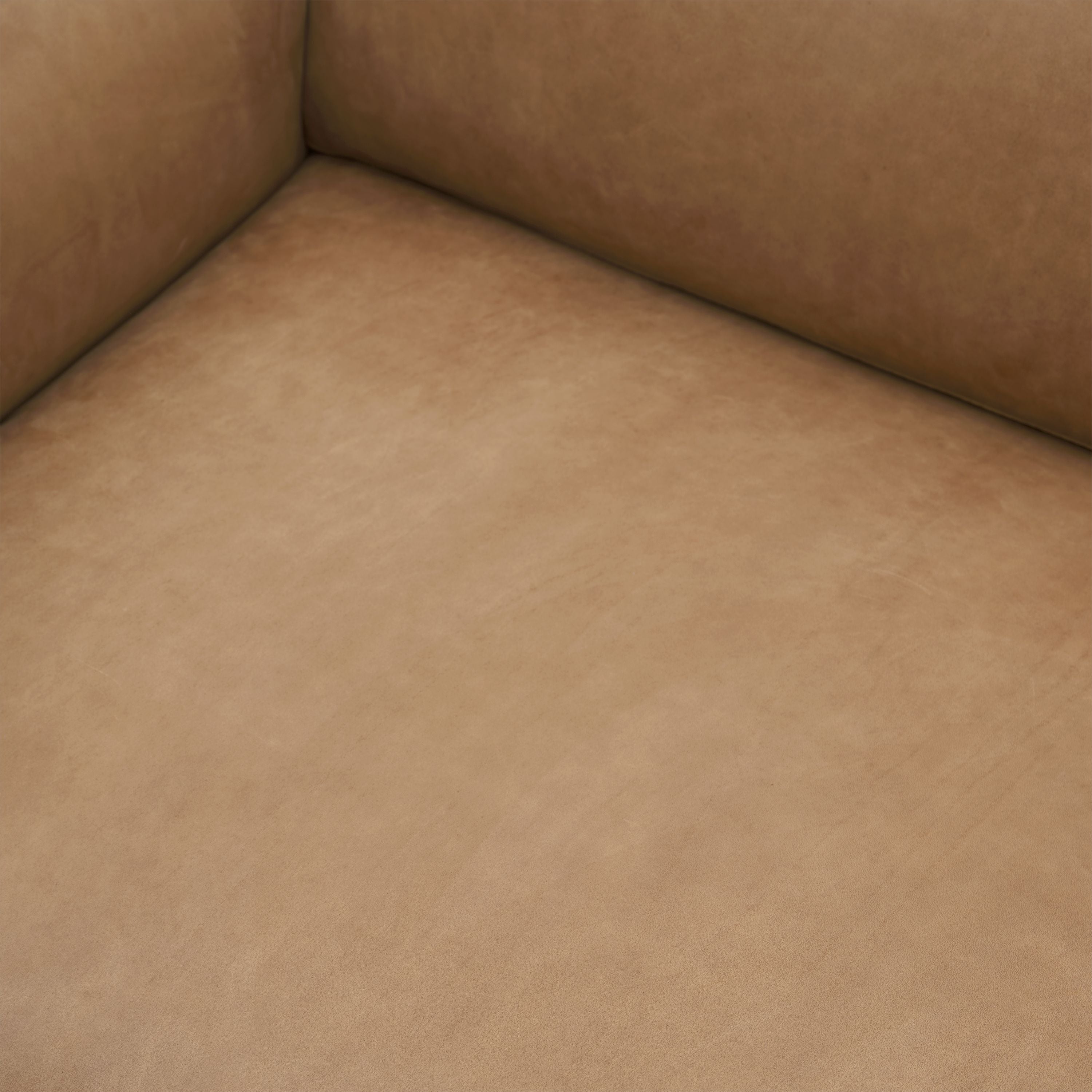 Muuto Outline Sofa 3-seater Grace Leather, Camel/Aluminum