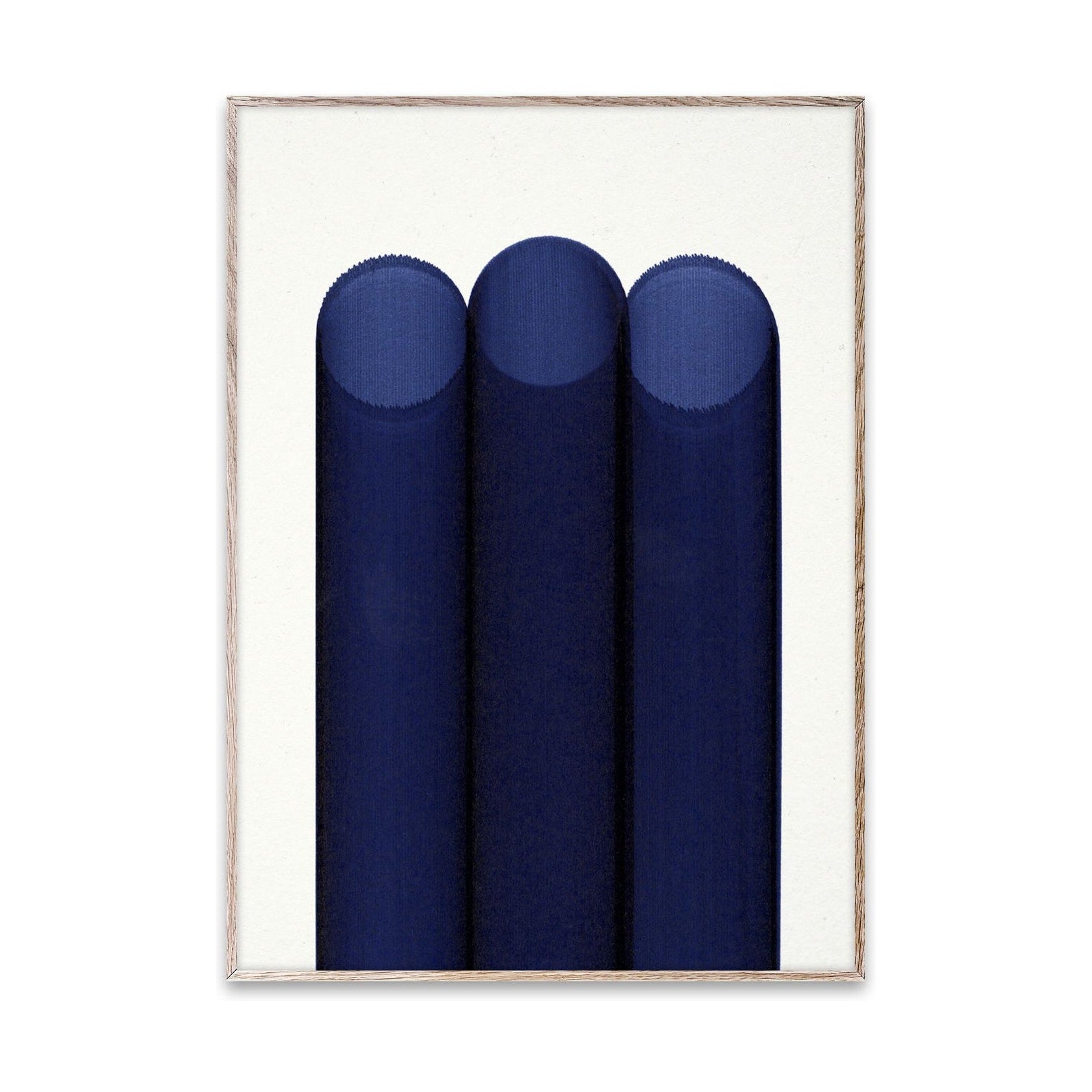 Paper Collective Blue Pipes Plakat, 50x70 Cm