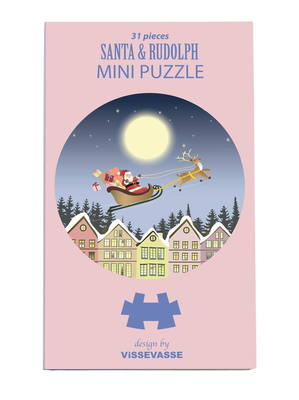 Vissevasse Santa & Rudolph Mini Puzzle