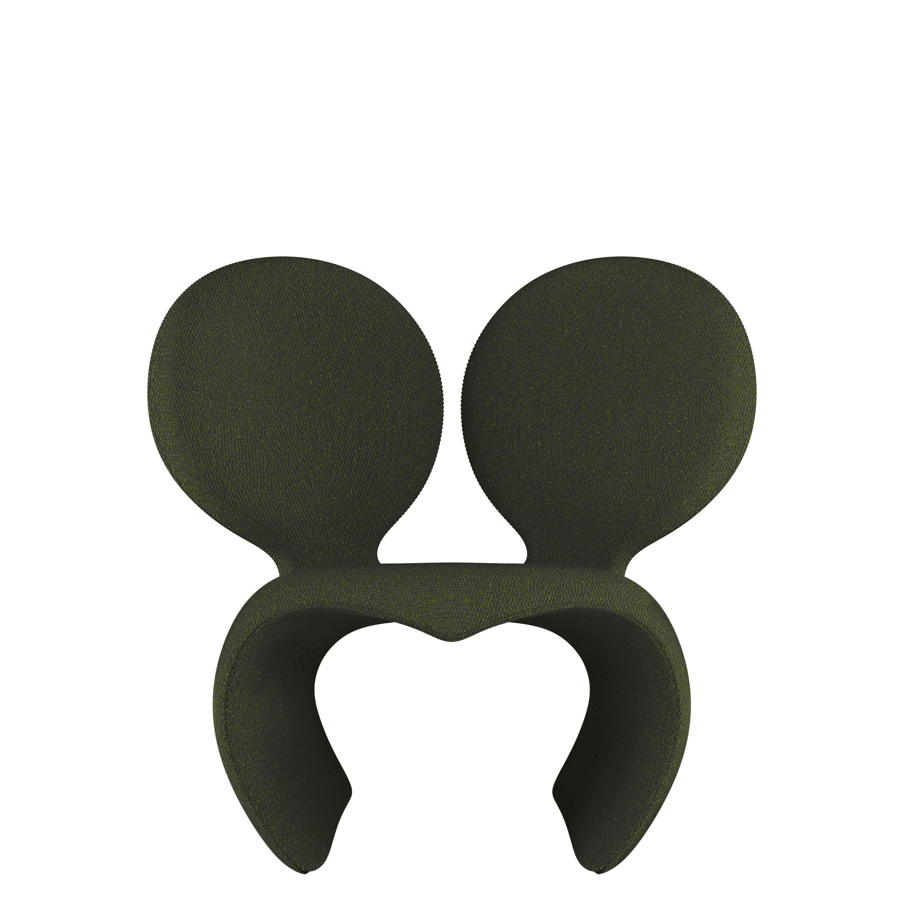 Queboo Don't F**K With The Mouse Armchair (Fabric), Dark Green